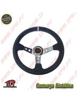 Volante C/Offset Camurça / Prata+Branco - Aplicação Universal