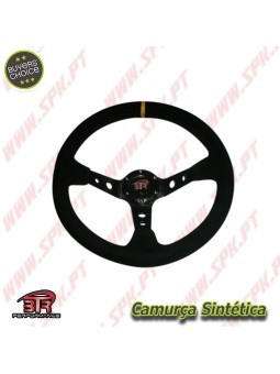 Volante C/Offset Camurça / Negro+Amarelo - Aplicação Universal