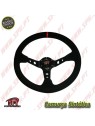 Volante C/Offset Camurça / Negro+Vermelho - Aplicação Universal