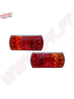 Farolins Traseiros LED - 4 Funções  - Aplicação Universal