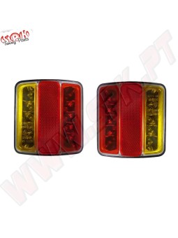 Farolins Traseiros LED - 5 Funções - Aplicação Universal