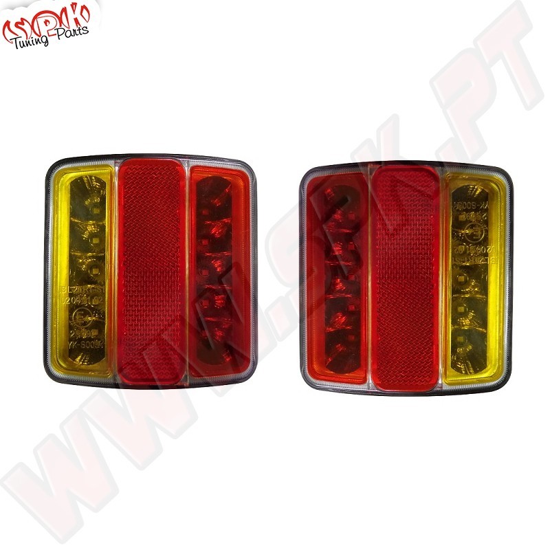 Farolins Traseiros LED - 5 Funções - Aplicação Universal Farolins Traseiros LED - 5 Funções - Aplicação Universal