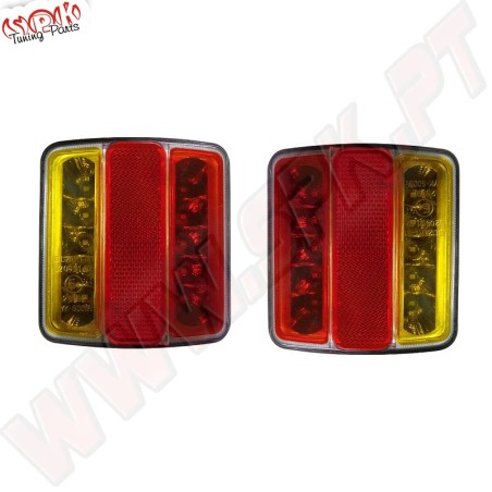 Farolins Traseiros LED - 5 Funções - Aplicação Universal