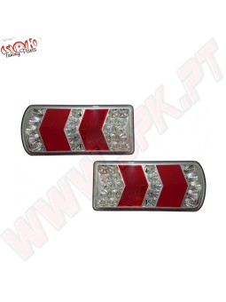 Farolins Traseiros LED - 7 Funções - Aplicação Universal