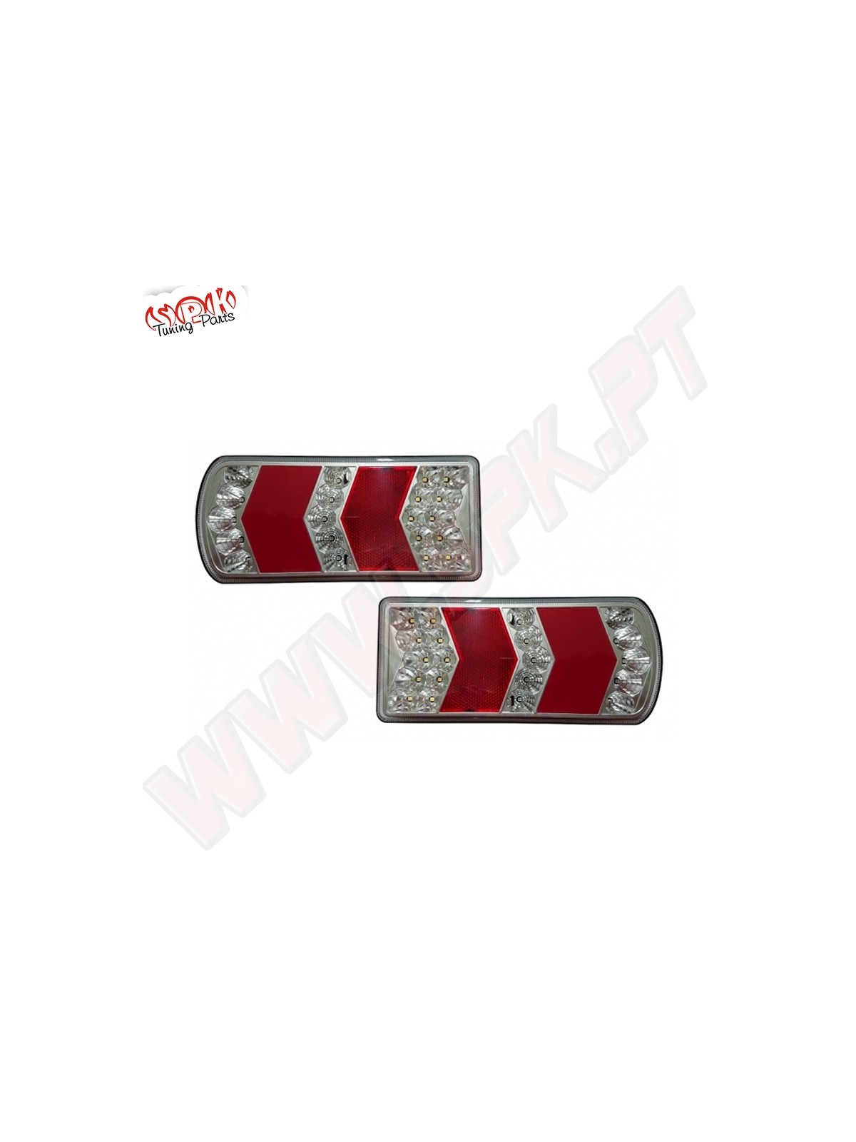 Farolins Traseiros LED - 7 Funções - Aplicação Universal