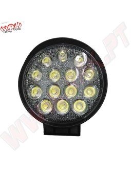 Foco de LED Redondo 42W - 12 CMS - Aplicação Universal