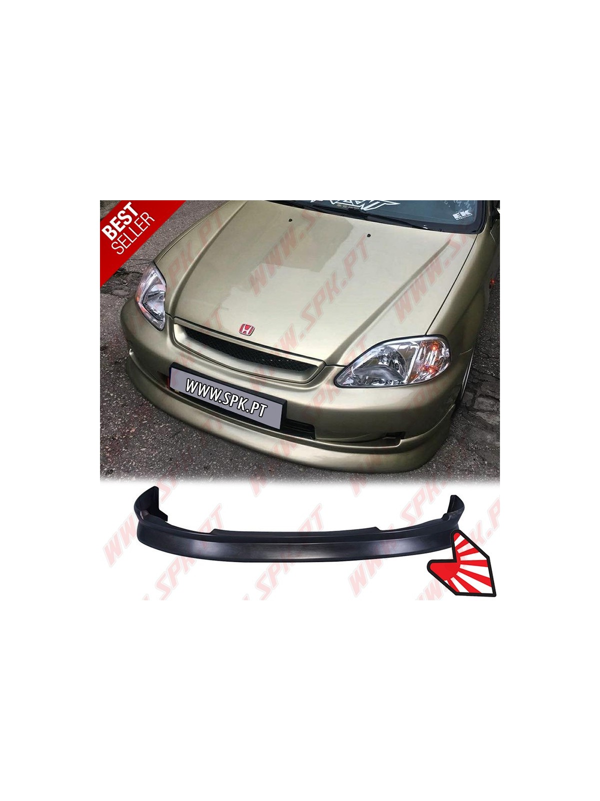 Lip Spoiler Frontal Look CS - Honda Civic EK / EJ Facelift (1999-2001) Lip Spoiler Frontal Look CS - Honda Civic EK / EJ Facelift (1999-2001)