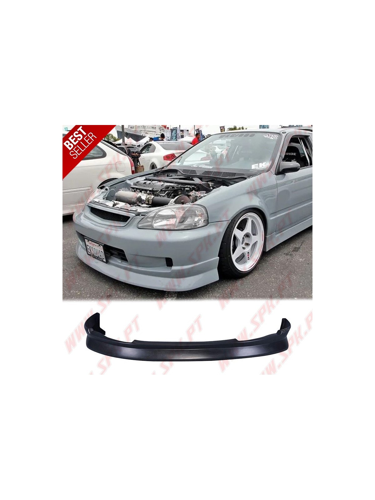 Lip Spoiler Frontal Look CS - Honda Civic EK / EJ Facelift (1999-2001) Lip Spoiler Frontal Look CS - Honda Civic EK / EJ Facelift (1999-2001)