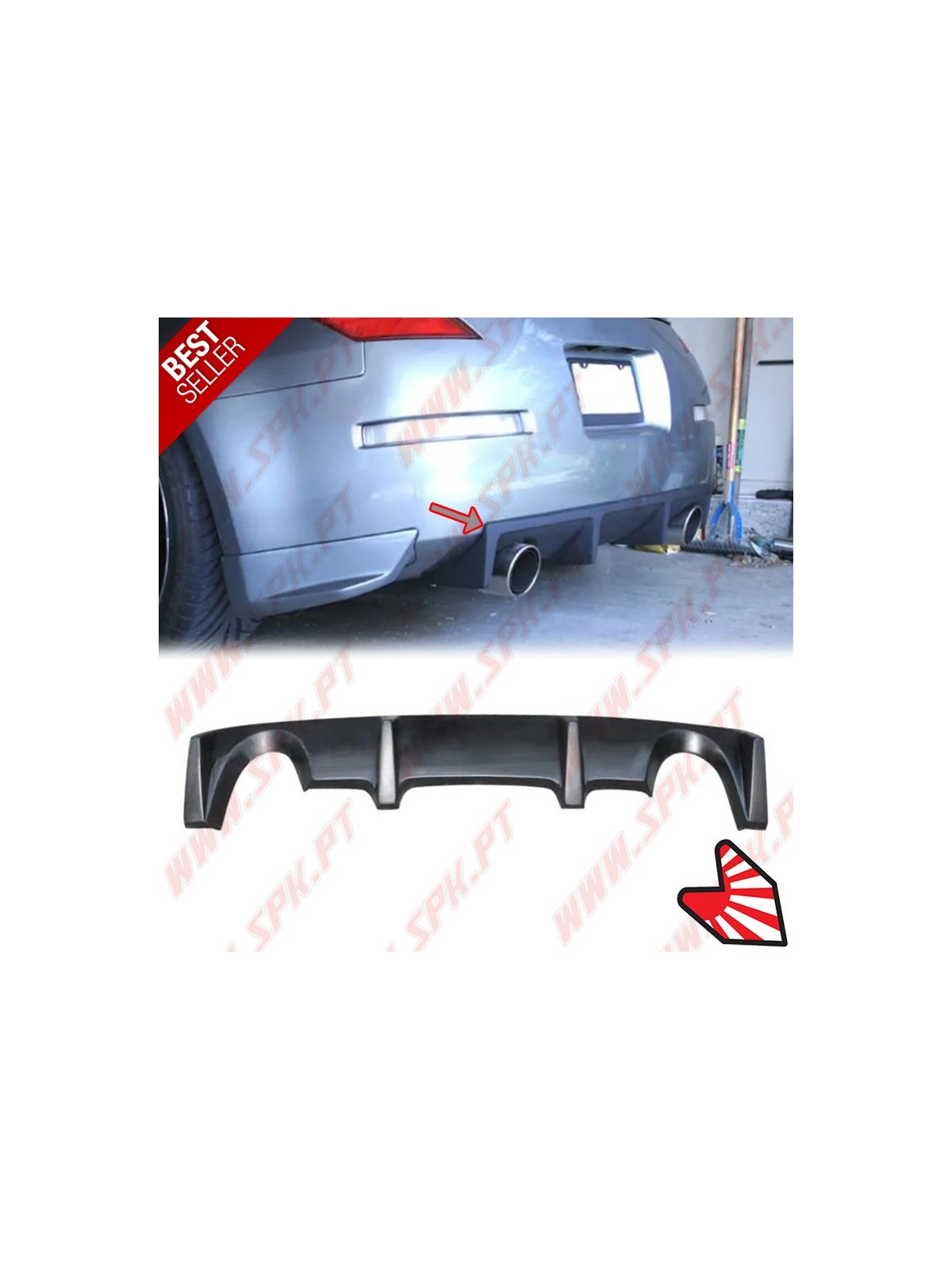 Difusor Traseiro V.1 - Nissan 350Z (2003-2009) Difusor Traseiro V.1 - Nissan 350Z (2003-2009)