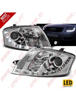 Faróis LED Look Daylight / Chrome - Audi TT 8N (1998-2006)