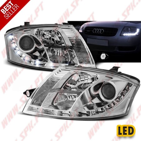Faróis LED Look Daylight / Chrome - Audi TT 8N (1998-2006)