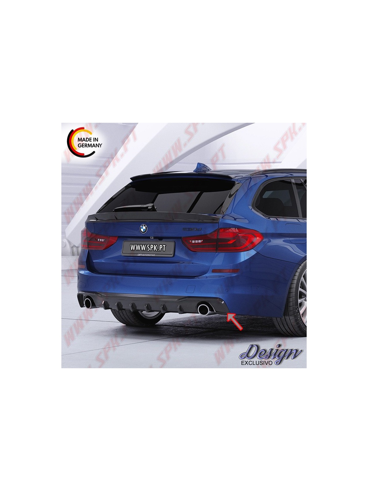 Difusor Traseiro BMW G31 Touring (2017-2020) - P/2 Ponteiras