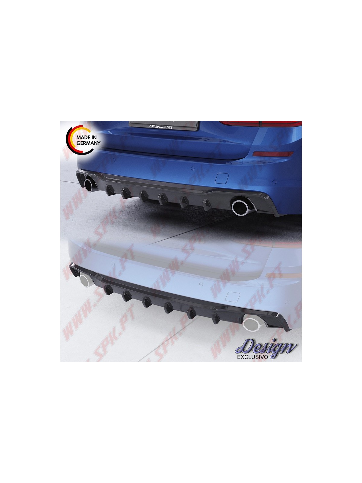 Difusor Traseiro BMW G31 Touring (2017-2020) - P/2 Ponteiras