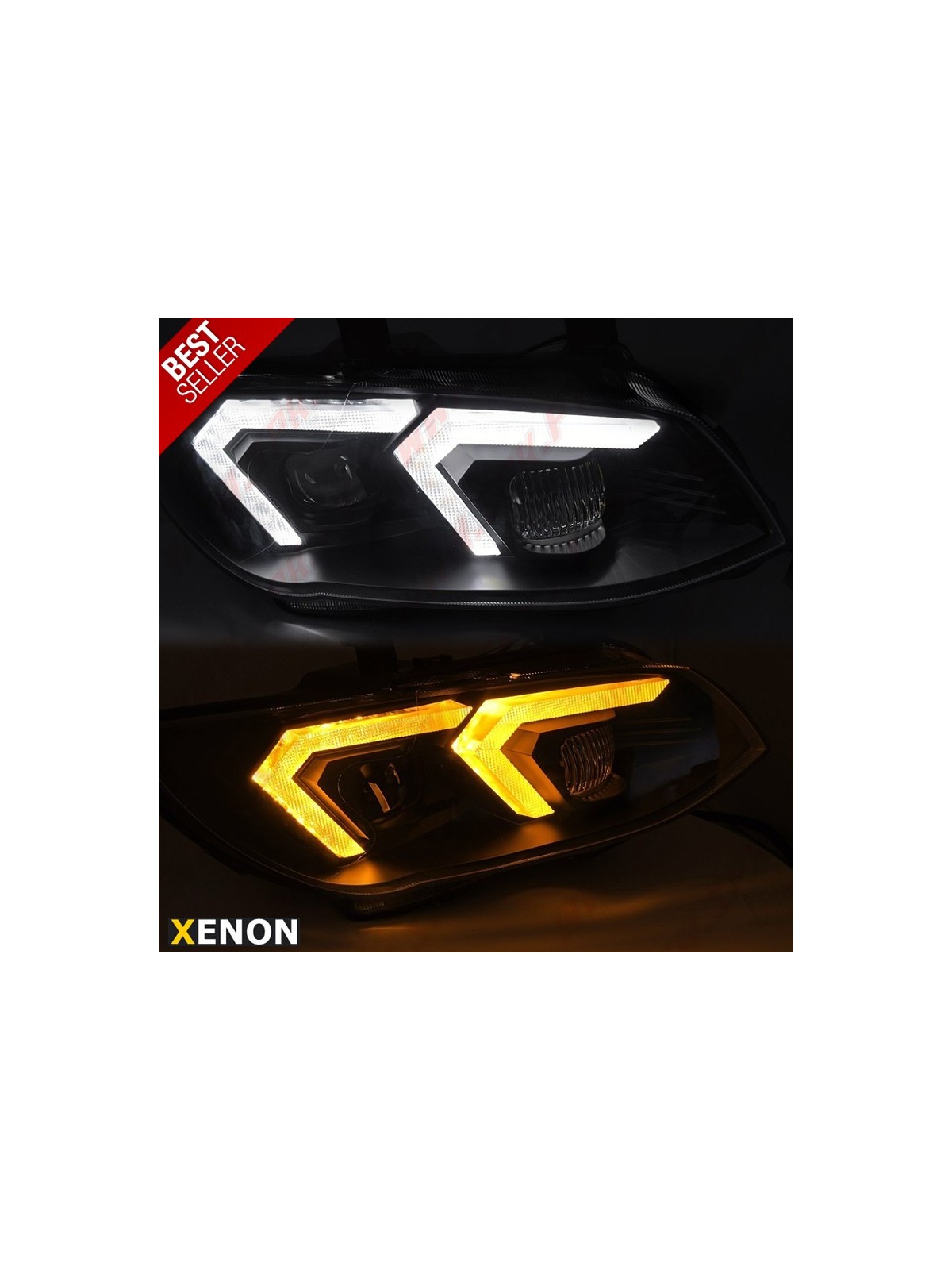 Faróis XENON Angel Eyes / Black - BMW E92 / E93 LCI (2010-2013) Faróis XENON Angel Eyes / Black - BMW E92 / E93 LCI (2010-2013)