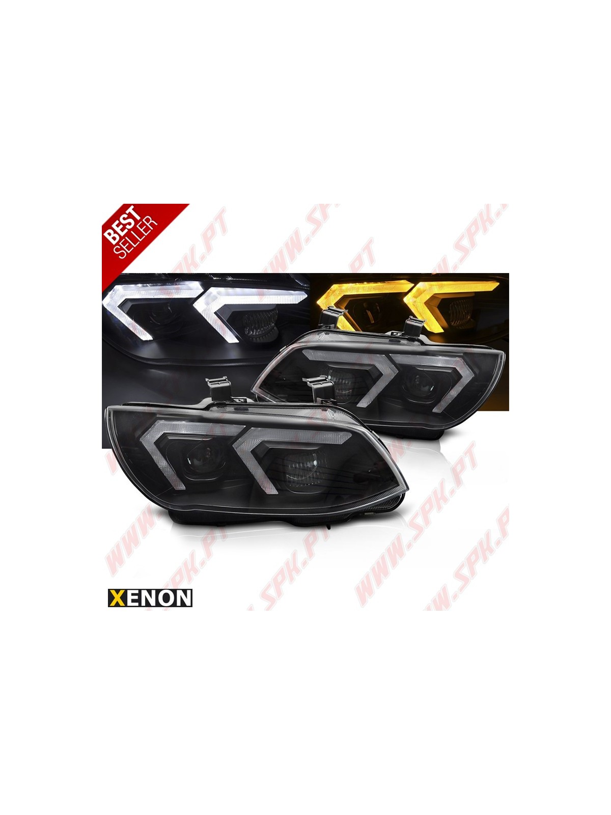 Faróis XENON Angel Eyes / Black - BMW E92 / E93 LCI (2010-2013) Faróis XENON Angel Eyes / Black - BMW E92 / E93 LCI (2010-2013)