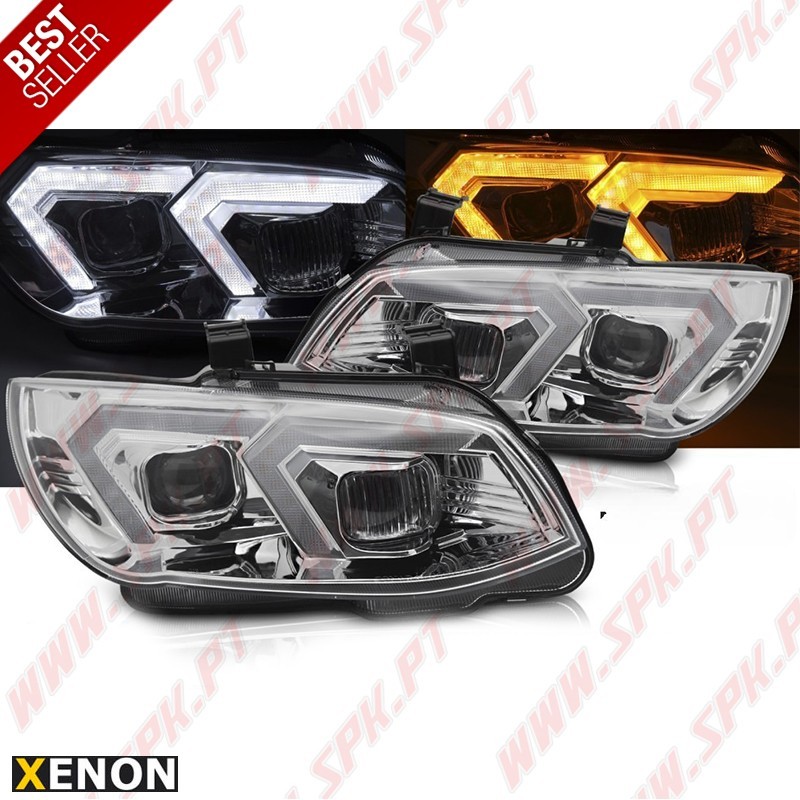 Faróis XENON Angel Eyes / Chrome - BMW E92 / E93 LCI (2010-2013) Faróis XENON Angel Eyes / Chrome - BMW E92 / E93 LCI (2010-2013)