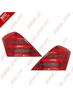 Farolins LED Look Facelift Red+Smoke - Mercedes W221 (2005-2009)