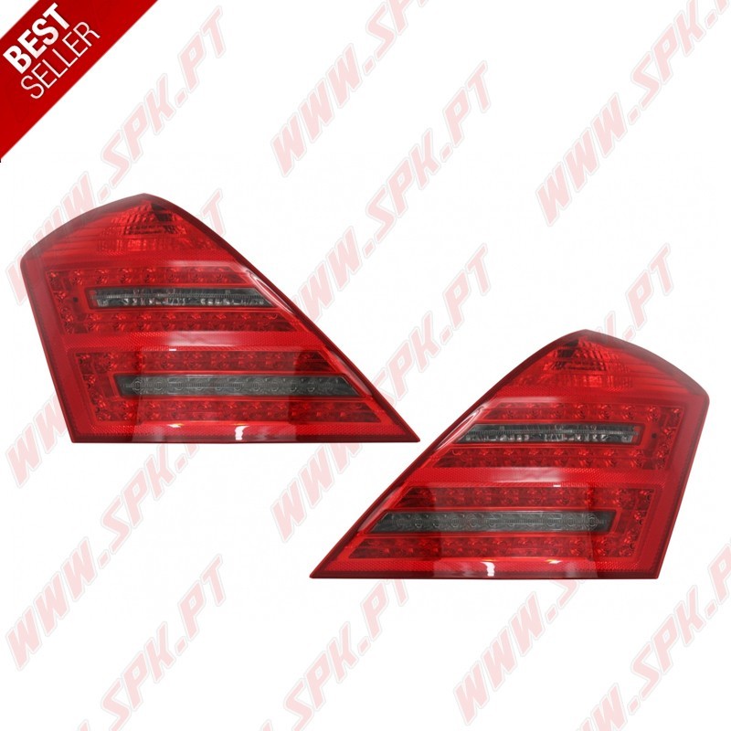 Farolins LED Look Facelift Red+Smoke - Mercedes W221 (2005-2009)