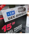 Pack 4 Tampões de Roda 15" - V.1 Silver&Black (Auto-Caravanas / Van / Mini-Bus) Pack 4 Tampões de Roda 15" - V.1 Silver&Black (Auto-Caravanas / Van / Mini-Bus)