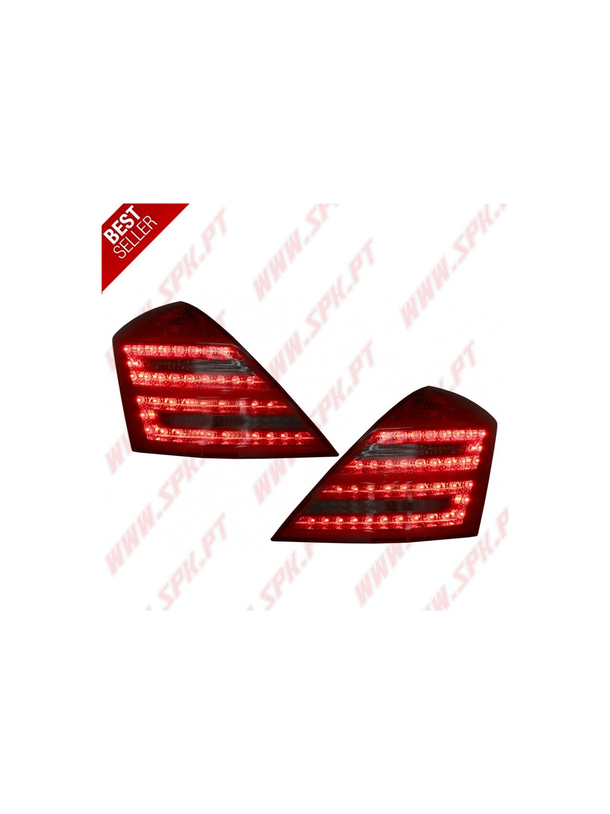 Farolins LED Look Facelift Red+Smoke - Mercedes W221 (2005-2009)