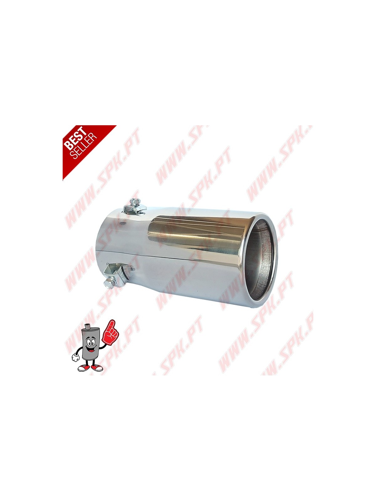 Ponteira de Escape Inox V.2 - Redonda 76mm