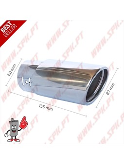 Ponteira de Escape Inox V.2 - Oval 87mm