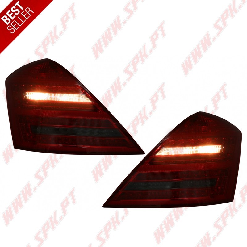 Farolins LED Look Facelift Red+Smoke - Mercedes W221 (2005-2009)