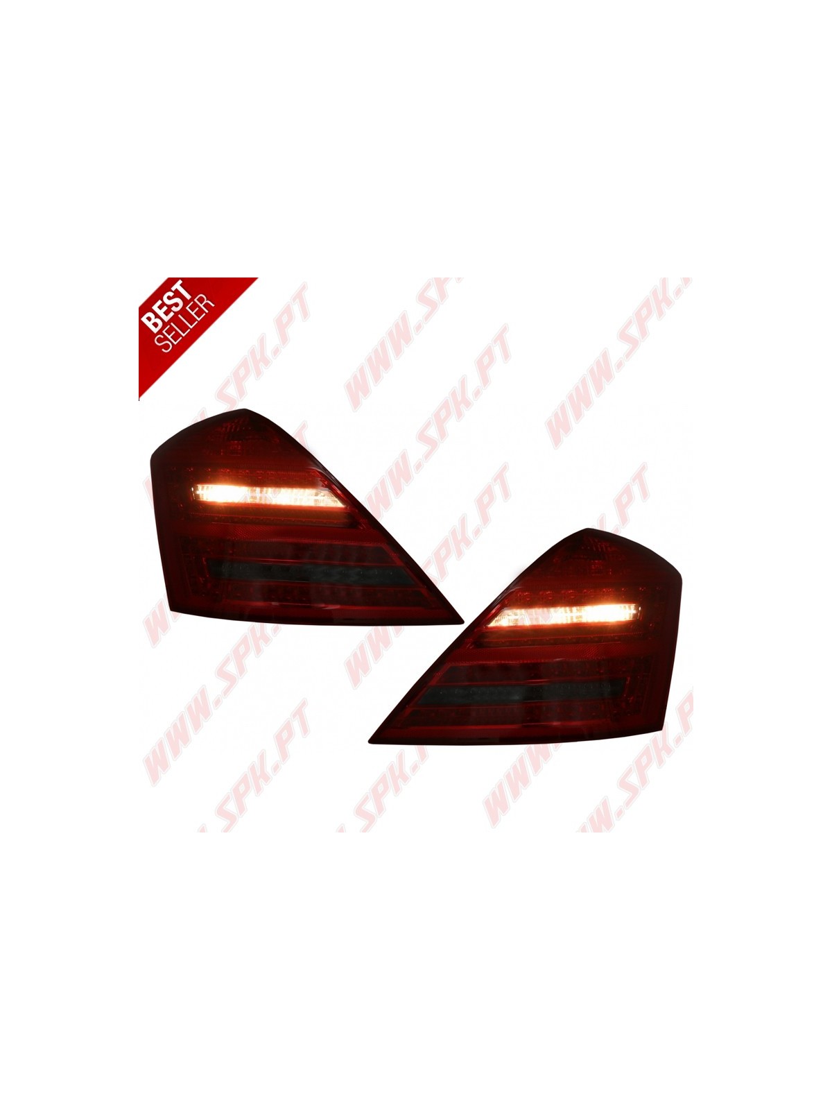 Farolins LED Look Facelift Red+Smoke - Mercedes W221 (2005-2009)
