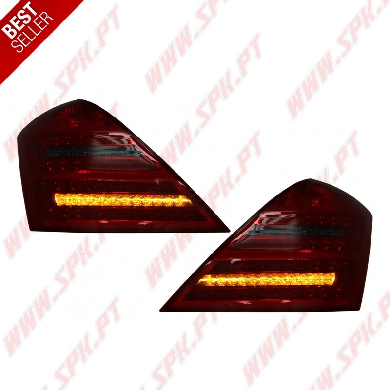 Farolins LED Look Facelift Red+Smoke - Mercedes W221 (2005-2009)
