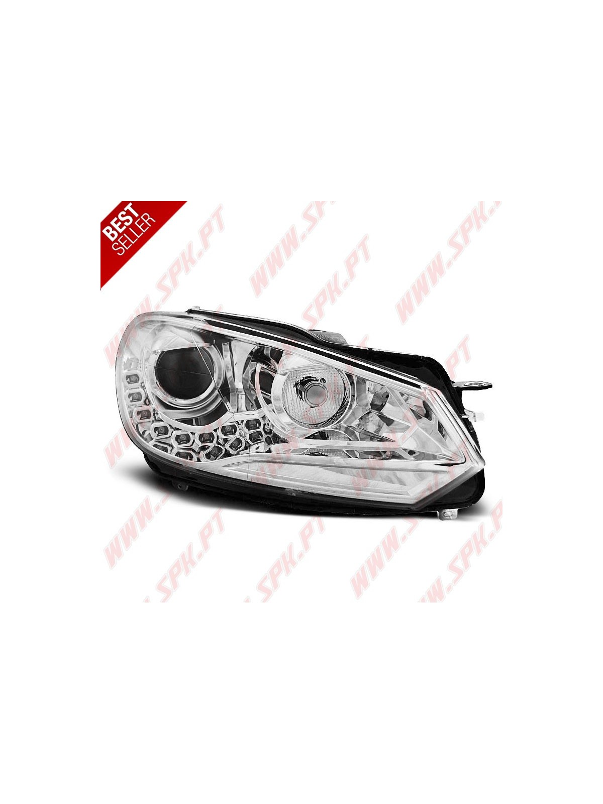 Faróis LED DRL V.2 / Chrome - VW Golf 6 (2008-2012) Faróis LED DRL V.2 / Chrome - VW Golf 6 (2008-2012)