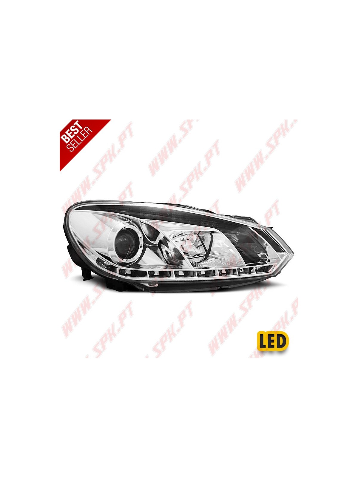 Faróis LED DRL V.3 / Chrome - VW Golf 6 (2008-2012) Faróis LED DRL V.3 / Chrome - VW Golf 6 (2008-2012)