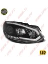 Faróis Tube-Light DRL / Black - VW Golf 6 (2008-2012) Faróis Tube-Light DRL / Black - VW Golf 6 (2008-2012)