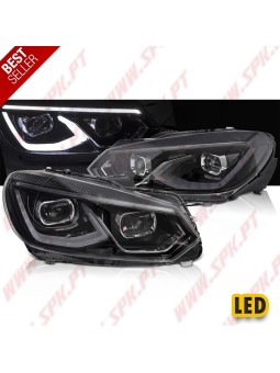 Faróis FULL-LED DRL Dynamic / Black - VW Golf 6 (2008-2012)