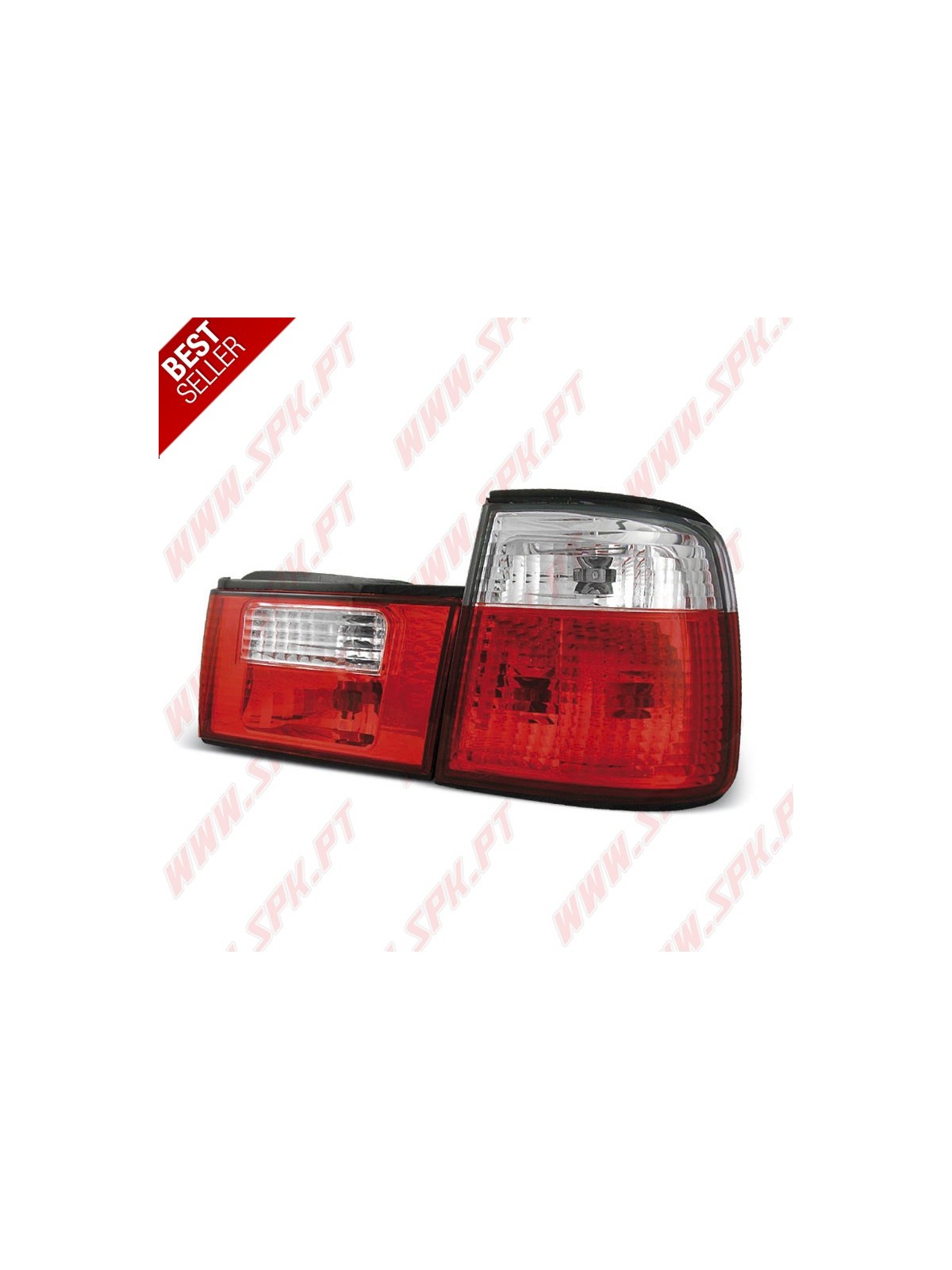 Farolins Cristal V.2 Red+Clear - BMW E34 Sedan (1988-1995) Farolins Cristal V.2 Red+Clear - BMW E34 Sedan (1988-1995)