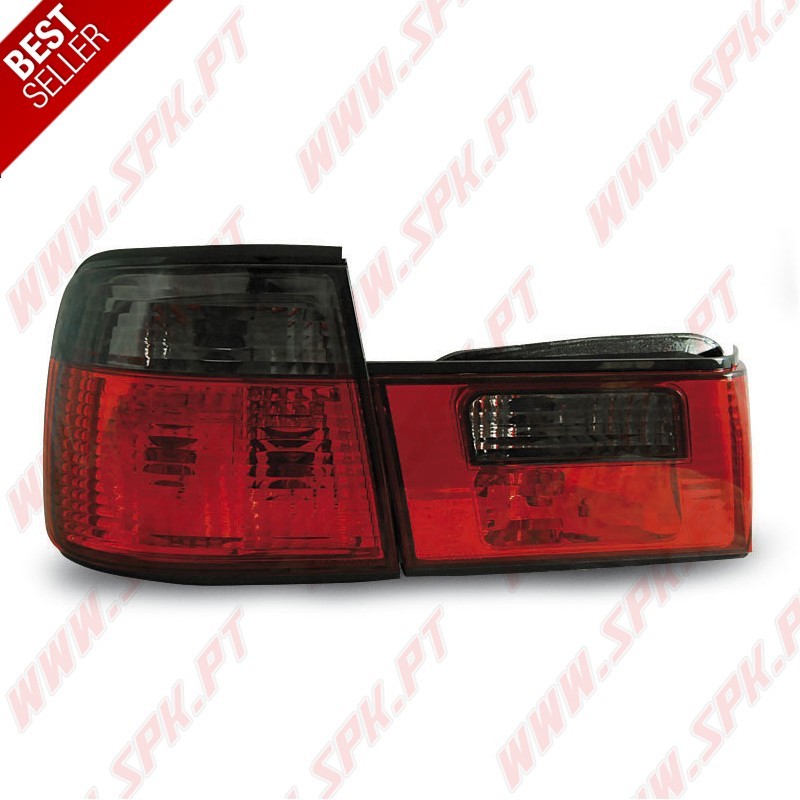 Farolins Cristal V.2 Red+Smoke - BMW E34 Sedan (1988-1995) Farolins Cristal V.2 Red+Smoke - BMW E34 Sedan (1988-1995)
