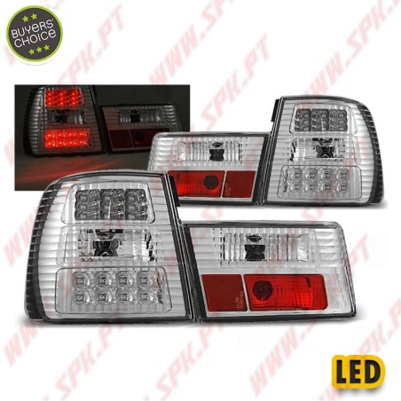 Farolins Cristal LED Chrome - BMW E34 Sedan (1988-1995)