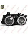 Faróis Angel Eyes Cross / Black - BMW E34 (1988-1996) Faróis Angel Eyes Cross / Black - BMW E34 (1988-1996)