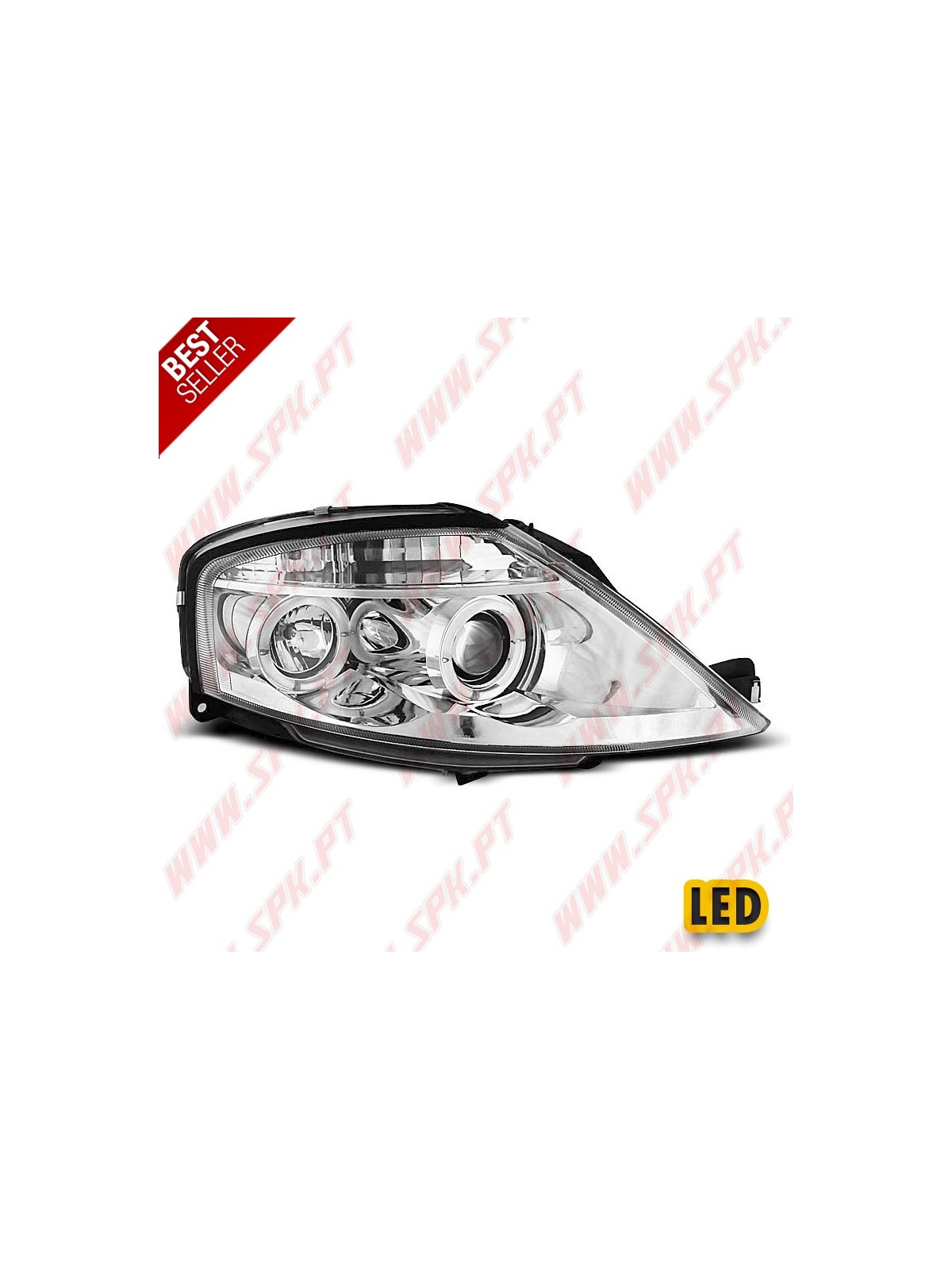 Faróis Angel Eyes / Chrome - Citroen C3 (2002-2009) Faróis Angel Eyes / Chrome - Citroen C3 (2002-2009)
