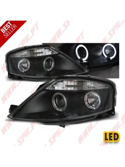 Faróis Angel Eyes / Black - Citroen C3 (2002-2009)