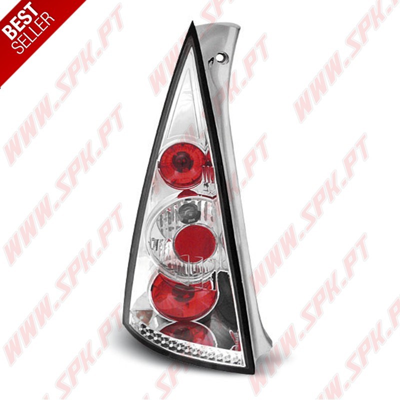 Farolins Cristal Chrome - Citroen C3 (2002-2005) Farolins Cristal Chrome - Citroen C3 (2002-2005)