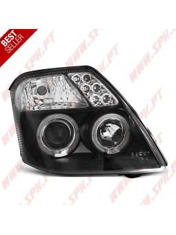 Faróis Angel Eyes / Black - Citroen C2 (2003-2010)