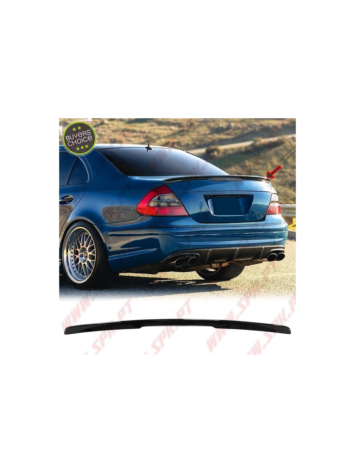 Aileron Traseiro Look E63 AMG Mercedes W211 (2002-2009)