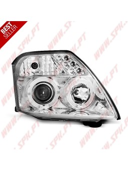 Faróis Angel Eyes / Chrome - Citroen C2 (2003-2010)