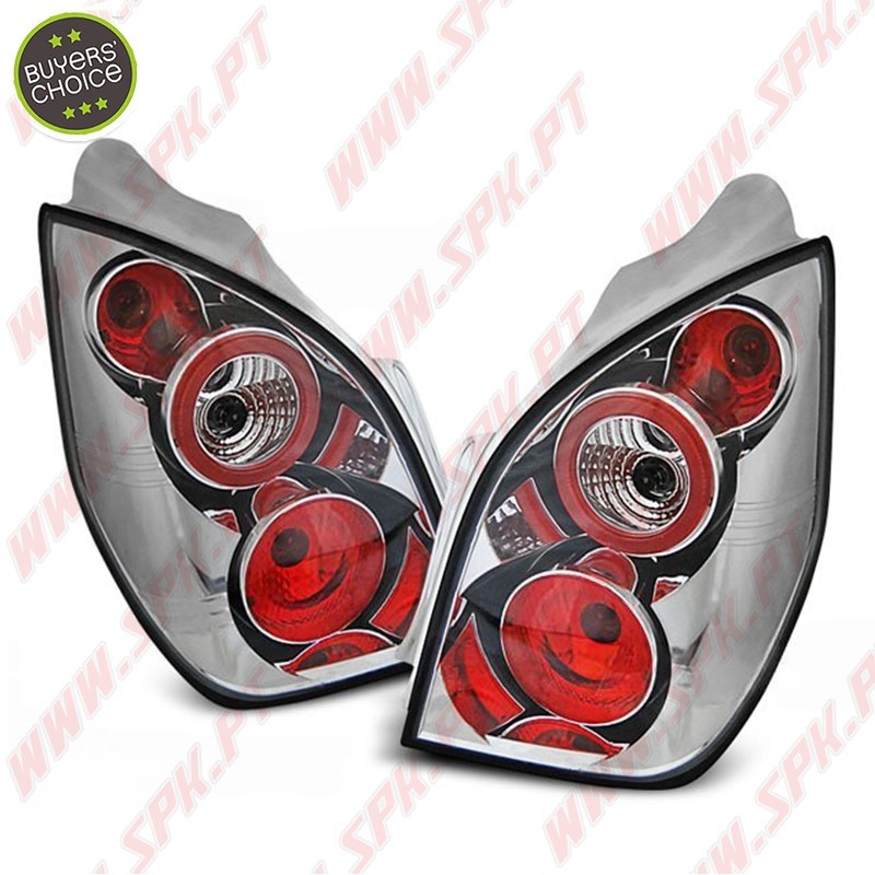 Farolins Cristal Chrome - Citroen C2 (2003-2010)