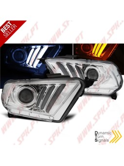 Faróis LED / Tube-Light Chrome - Ford Mustang 5 (2010-2013)