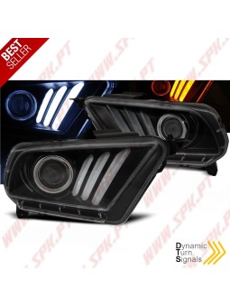 Faróis LED / Tube-Light Black - Ford Mustang 5 (2010-2013)