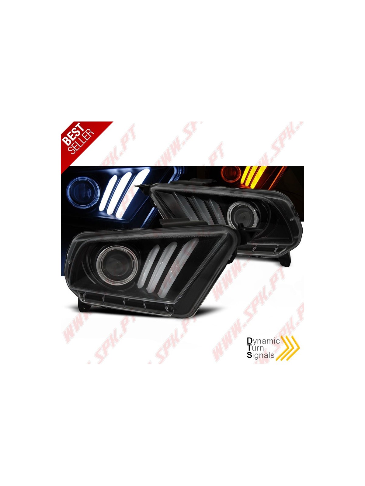 Faróis LED / Tube-Light Black - Ford Mustang 5 (2010-2013) Faróis LED / Tube-Light Black - Ford Mustang 5 (2010-2013)