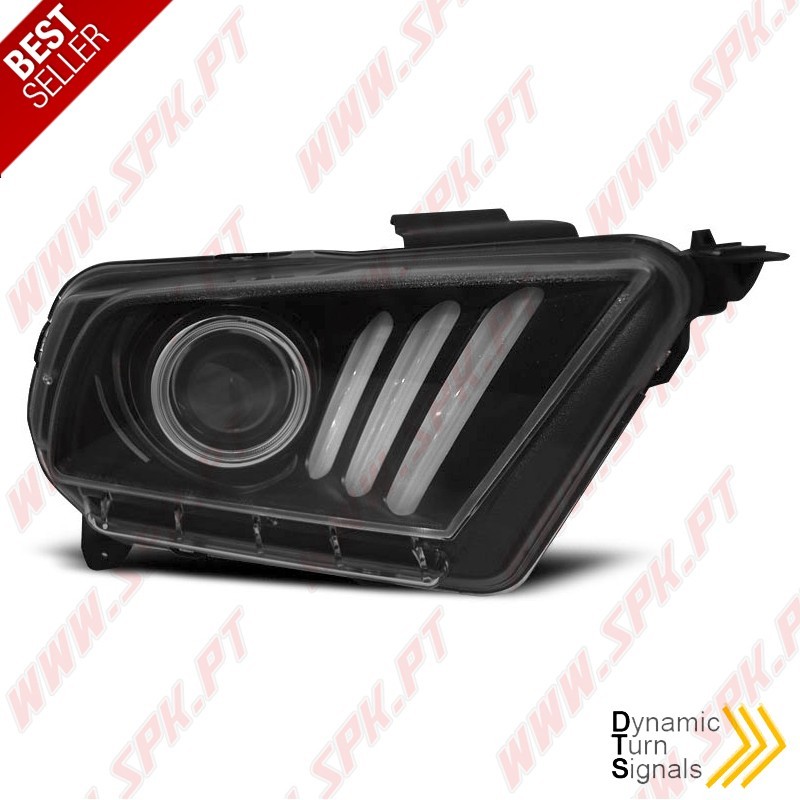 Faróis LED / Tube-Light Black - Ford Mustang 5 (2010-2013) Faróis LED / Tube-Light Black - Ford Mustang 5 (2010-2013)