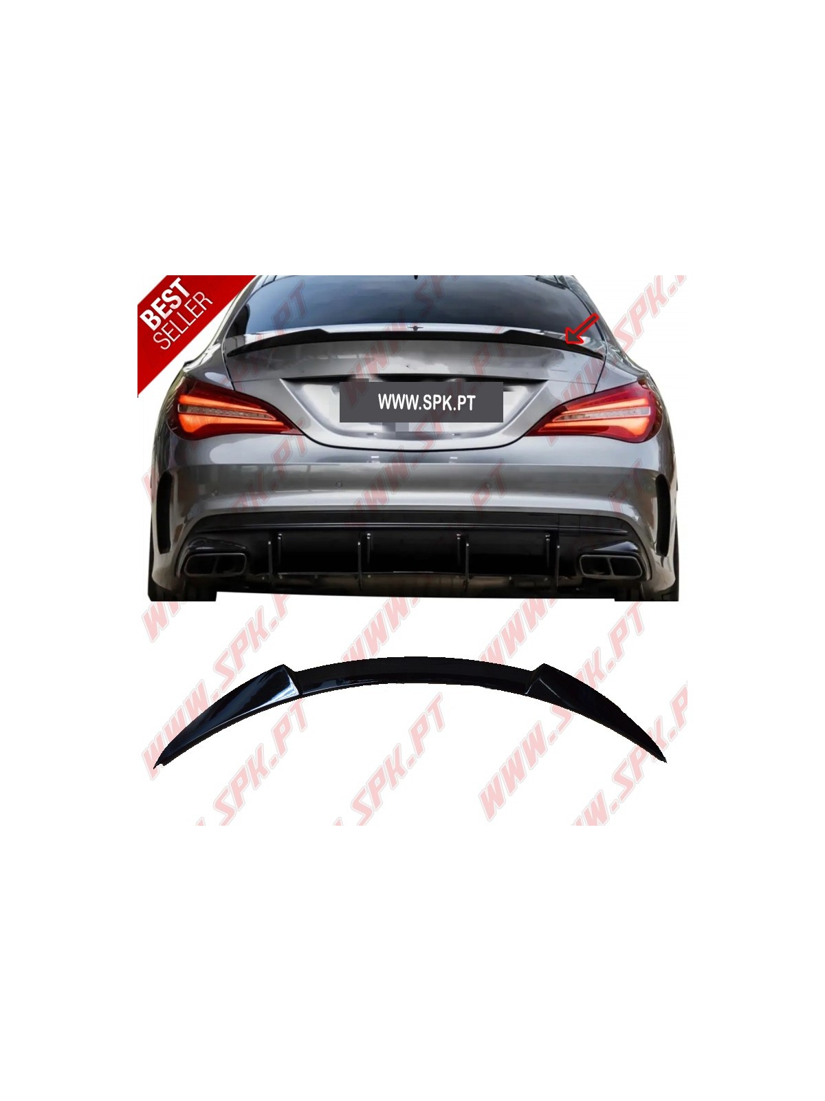 Aileron Traseiro Look M4 Mercedes CLA C117 (2013-2019)