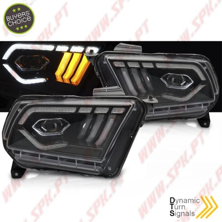 Faróis FULL-LED / DRL Black - Ford Mustang 5 (2010-2013)